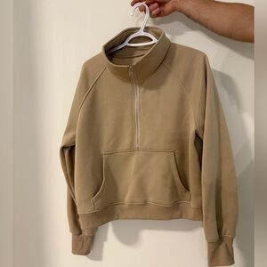 NON- authentic cowl neck 1/4 zip scuba